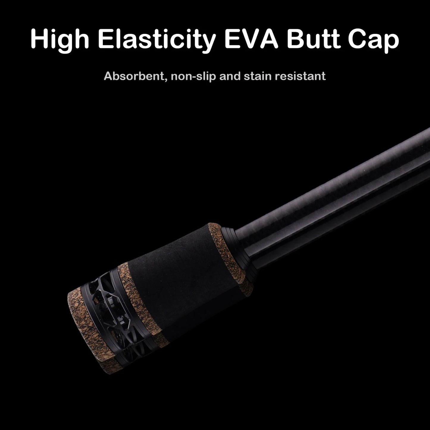 PURELURE Flight CEDAN 5'9''-6'10'' Bass Rod Spinning & Baitcasting 2 pcs 40T+36T Carbon Fiber Progressive Action Fishing Rod L to M Power Solid Tip Dark Oak Reel Seat FUJI Alconite/SIC Guides