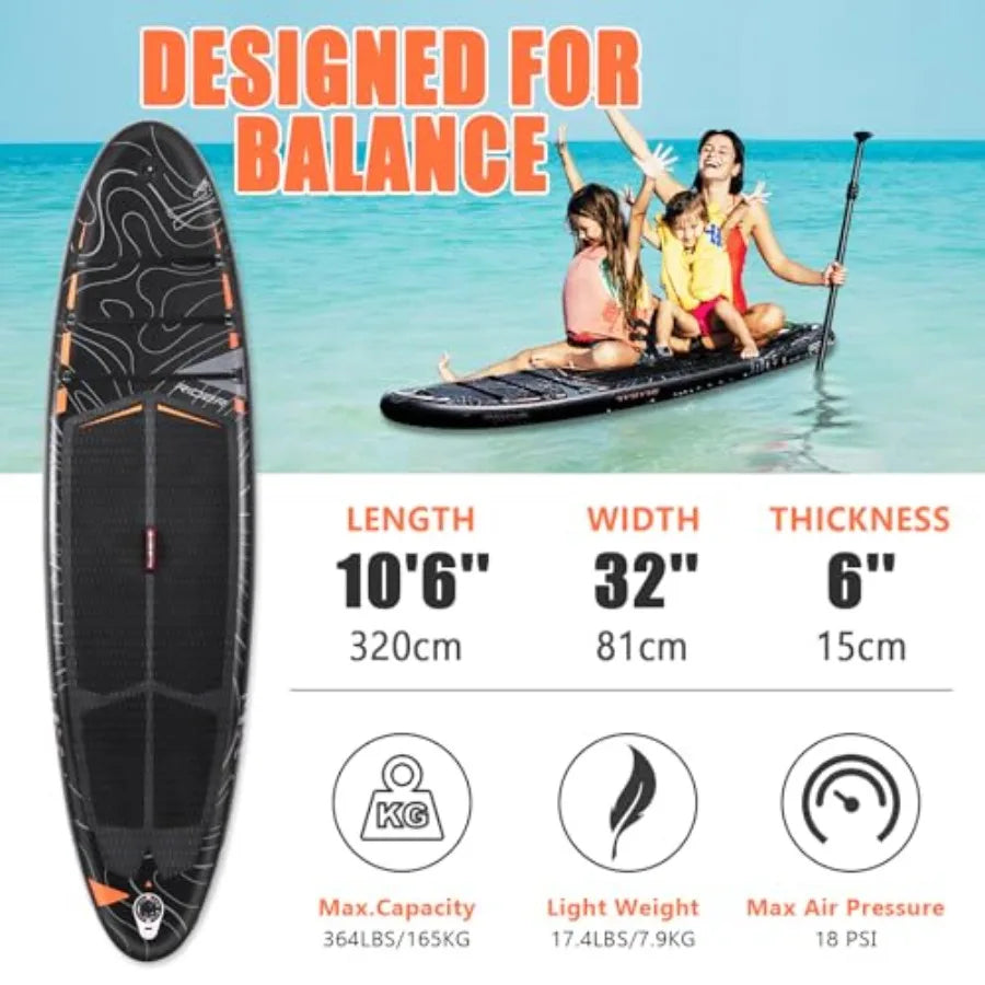 Inflatable Paddle Board for outdoor water sports PVC material blue-gray color ultra-light 17.4lbs with SUP camera seat and wide