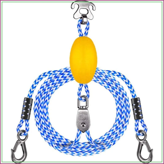 Heavy Duty Boat Tow Harness for Tubing, Stainless Steel Quick Connector, Self Centering Tow Rope for Water Sports Jet Ski Wakeboarding