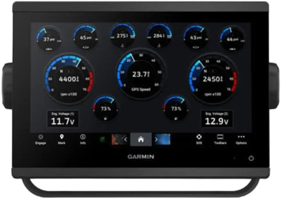 Garmin GPSMAP 943xsv 9" Fishfinder with SideVü ClearVü Sonar Navionics+ Mapping Marine GPS Chartplotter