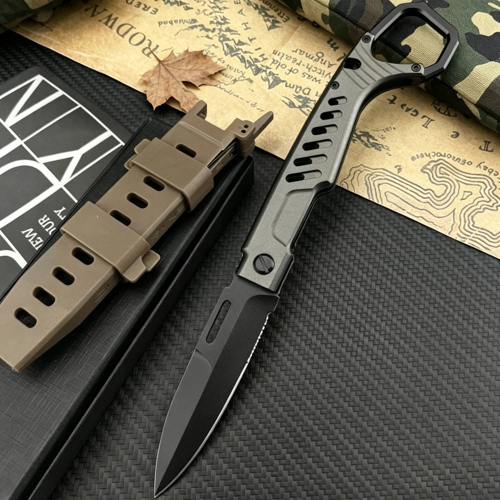 Best-Selling MH Survival Folding Knife: N690 Blade, T6 Aluminum Alloy Handle—Everyday Carry, Adventure, Outdoor, Jungle Cutting Knife; Camping, Hiking, and Rescue Tool—Perfect Gift
