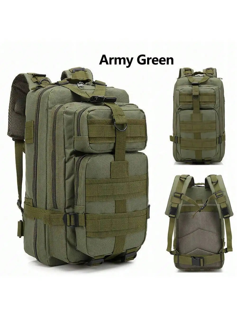 3P Tactical Backpack 20L-25L 1000D Nylon Outdoor Hiking Camping Traveling Fishing For Men Hunting Bag Sport Rucksacks