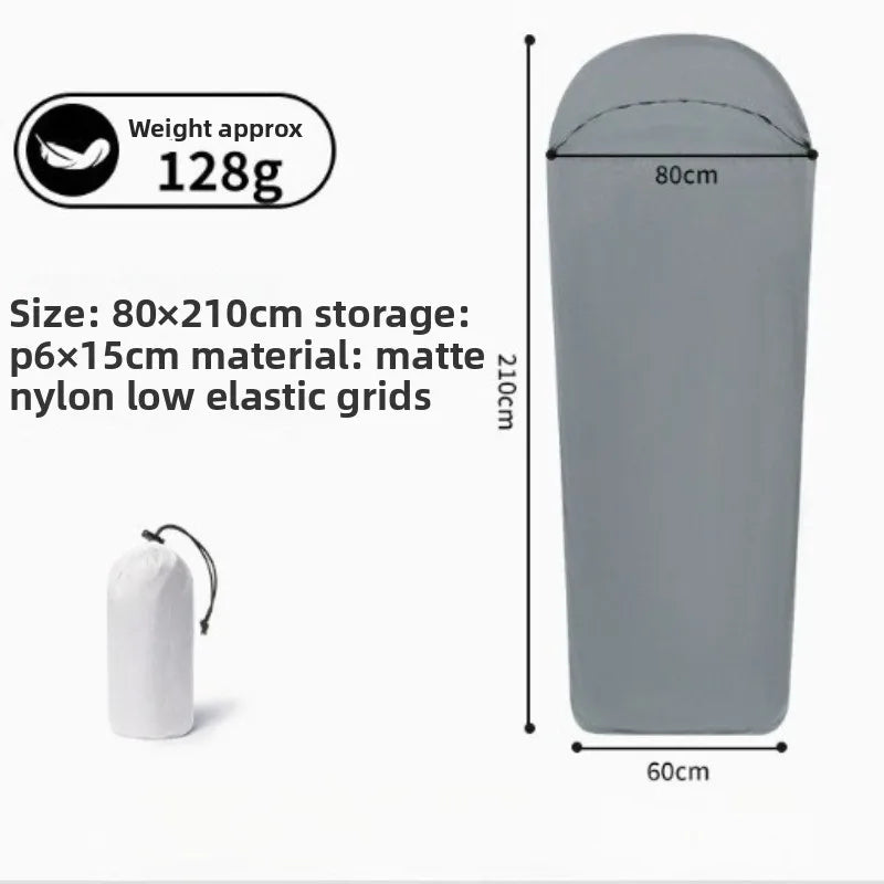 Outdoor Sleeping Bag Liner Tourism Single Nylon Stretch Envelope 128g Ultralight Camping Sleeping Bags Accessories
