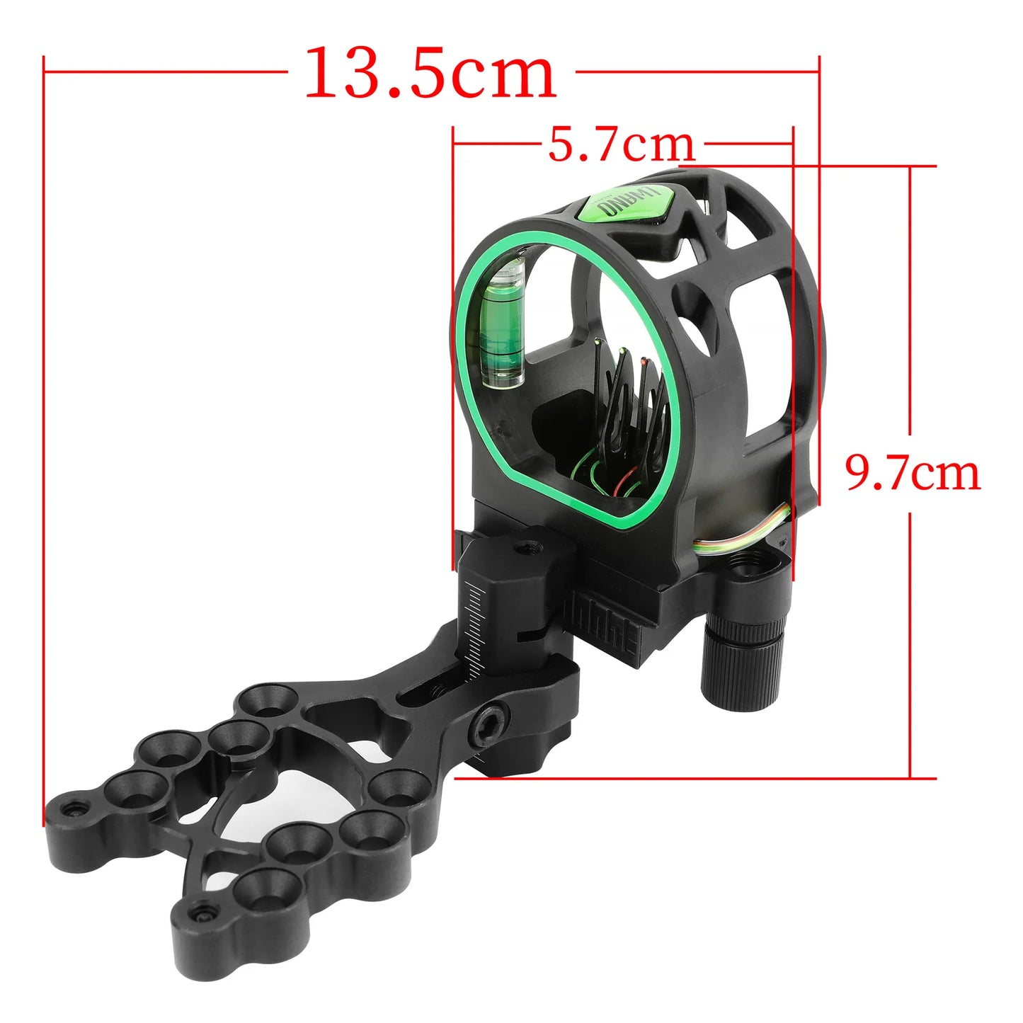 Archery Bow Sight 5 Pins Aluminum Alloy Left Right Hand Adjustable Compound Recurve Bow Sight for Bow and Arrow Accessories