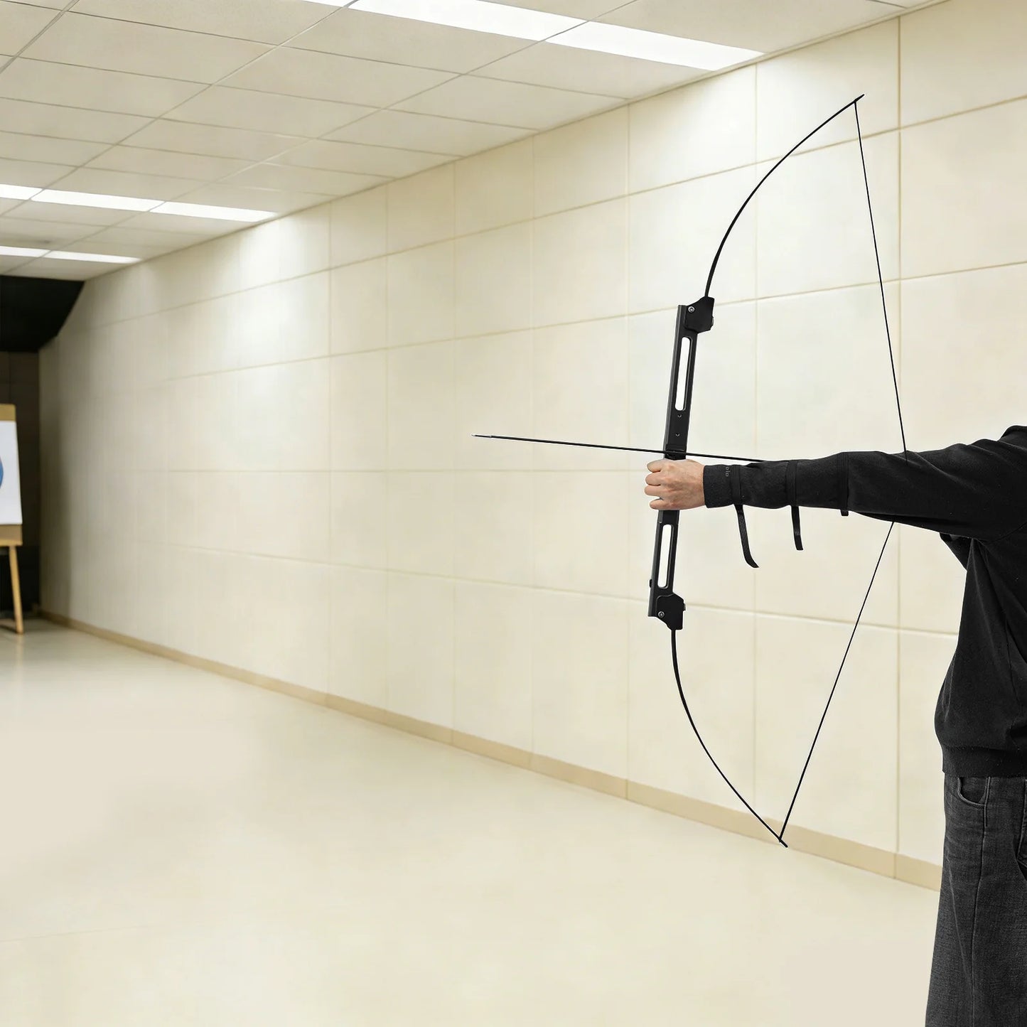 40-pound Black Folding Bow Set, Folding Bow And Arrow Set, Folding Bow Set With Storage Bag