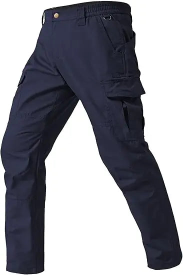 Work Pants Durable Ripstop Tactical Pants with 7 Pockets Outdoor Water Resistant Hiking Woking Construction Pants
