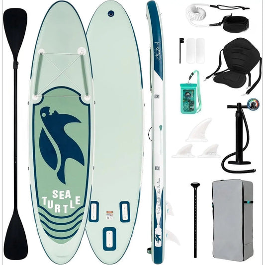 Inflatable Stand Up Paddle Board with Premium SUP Paddleboard Accessories, Anti-Slip EVA Deck,11'10'6'' Paddle Boards for Adults