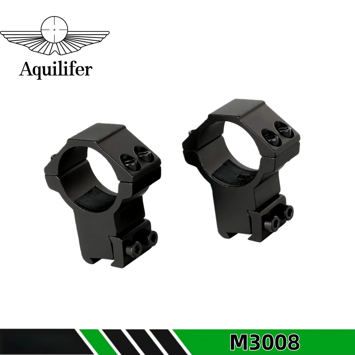 Aquilifer 1 inch/30mm Scope Rings 11mm Dovetail Rail Mount Adjustable Elevation Fit for Rifle Scope Shotgun AR AK Hunting
