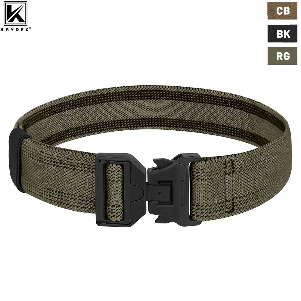 KRYDEX 1.5" Tactical Leg Strap Magnet Quick Release Leg Drop Holster Elastic Thigh Strap For Shooting Hunting Airsoft Combat
