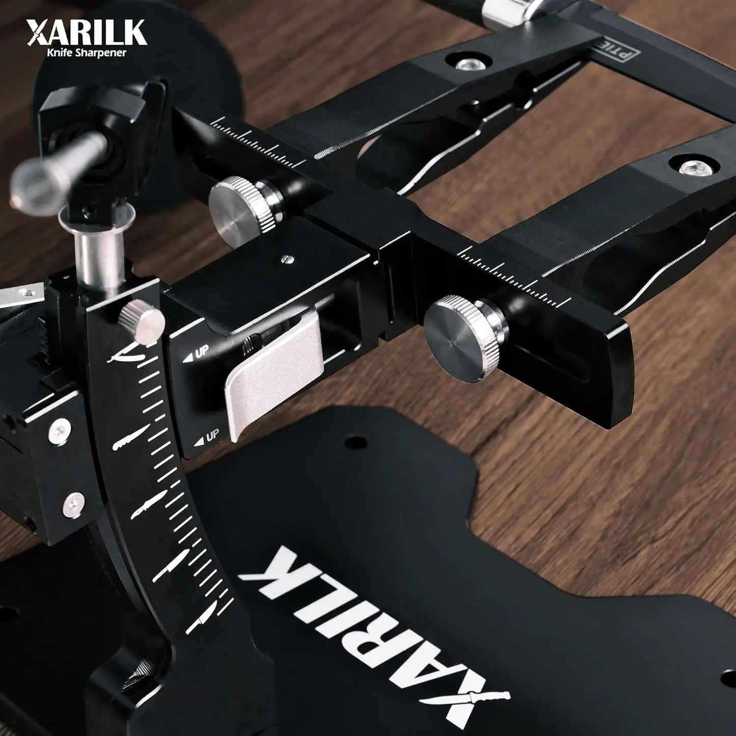 Guided Knife Sharpening System, Aluminium | Professional knife sharpener, Knife Sharpening Kit W / 3 Al Plates Diamond