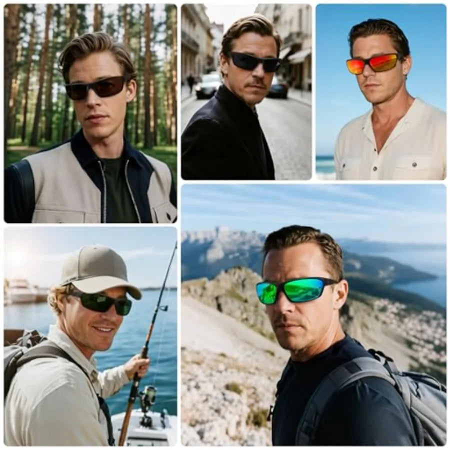 MEETSUN Polarized Sports Sunglasses for Men Women Wrap Around Driving Cycling Golf Fishing Sun Glasses UV400 Protection