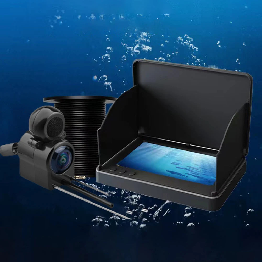 Underwater Fishing Camera 4.3 Inch IPS Monitor Ice Fishing Fish Finder 220° Fish Finder Night Vision Waterproof 15/20/30m Cable