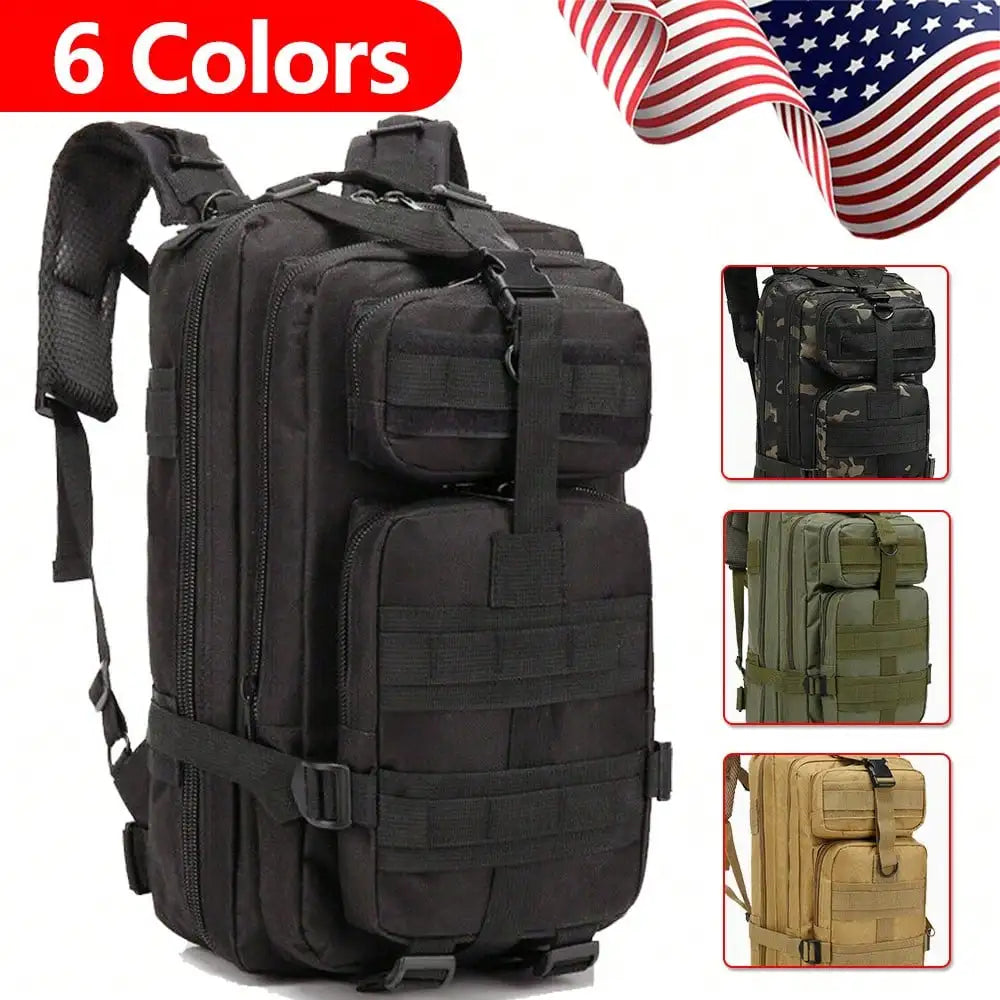 3P Tactical Backpack 20L-25L 1000D Nylon Outdoor Hiking Camping Traveling Fishing For Men Hunting Bag Sport Rucksacks
