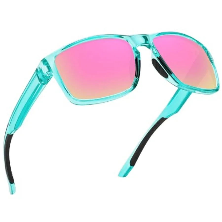 Sports Polarized Sunglasses for Men Women UV Protection Unbreakable Driving Running Fishing Hiking Sun Glasses