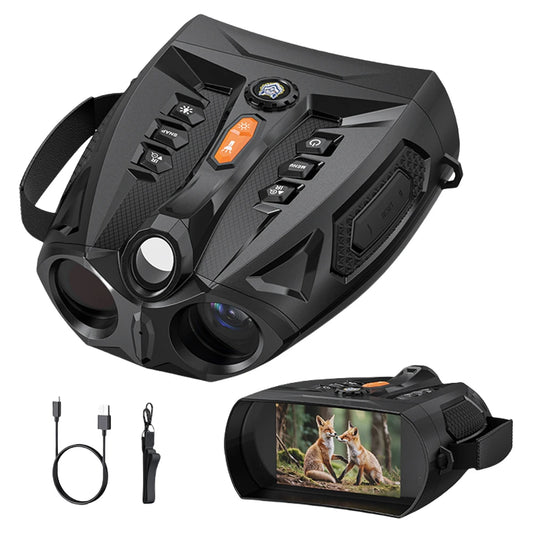 4K Infrared Night Visions Binoculars 10X Digital Zoom Night Visions Goggles 5000mAh Rechargeable Outdoor HD Telescope Camera