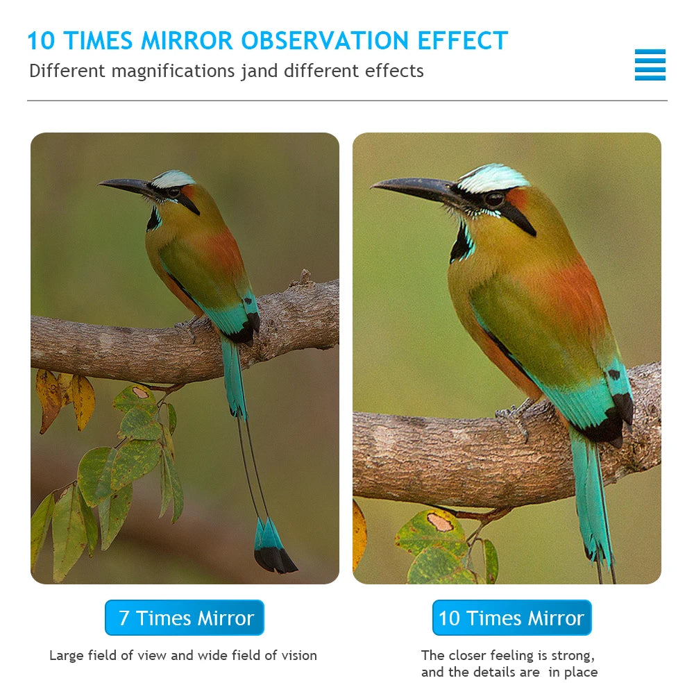 20X50 HD Binoculars BAK4 Prism FMC Green Film Low Light Night Vision Waterproof Portable Telescope with Tripod Interface for Bird Watching Hunting Stargazing Travel