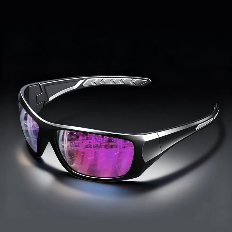 Windproof Sports Sunglasses - Polarized, UV400 Protection, Wraparound Design for Men & Women-Ideal for Cycling, Running,fishing