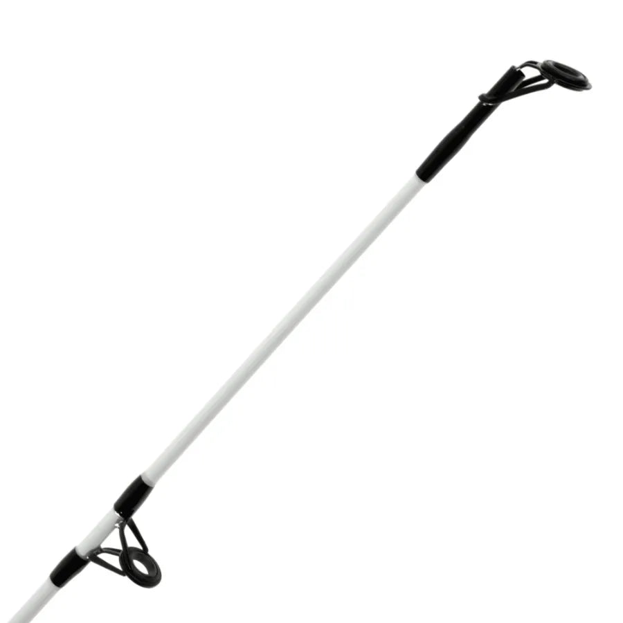 Medium Action 2-Piece Spinning Rod and Reel Combo, Size 6000 Reel, 8 feet, graphite, black, pre-spooled with 10lb monofilament