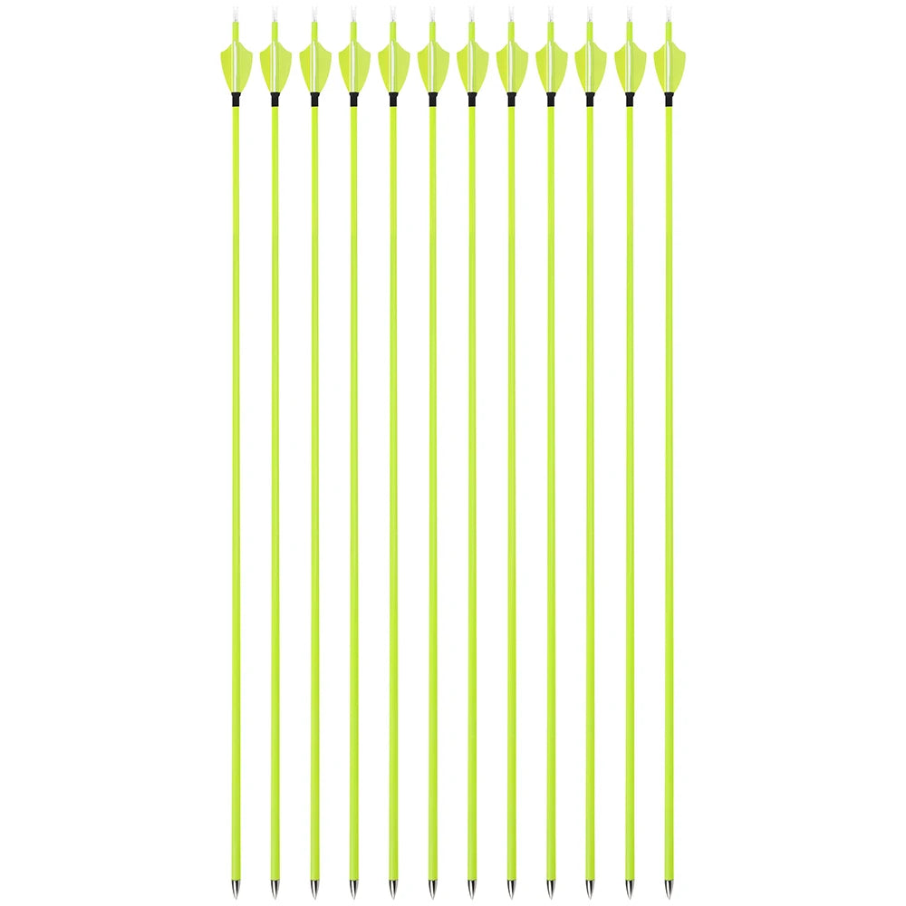 30" Archery Carbon Arrows SP1500 Vanes Tips Outdoor Practice Competition Beginner Compound Bow Recurve Bow Longbow Tranditional