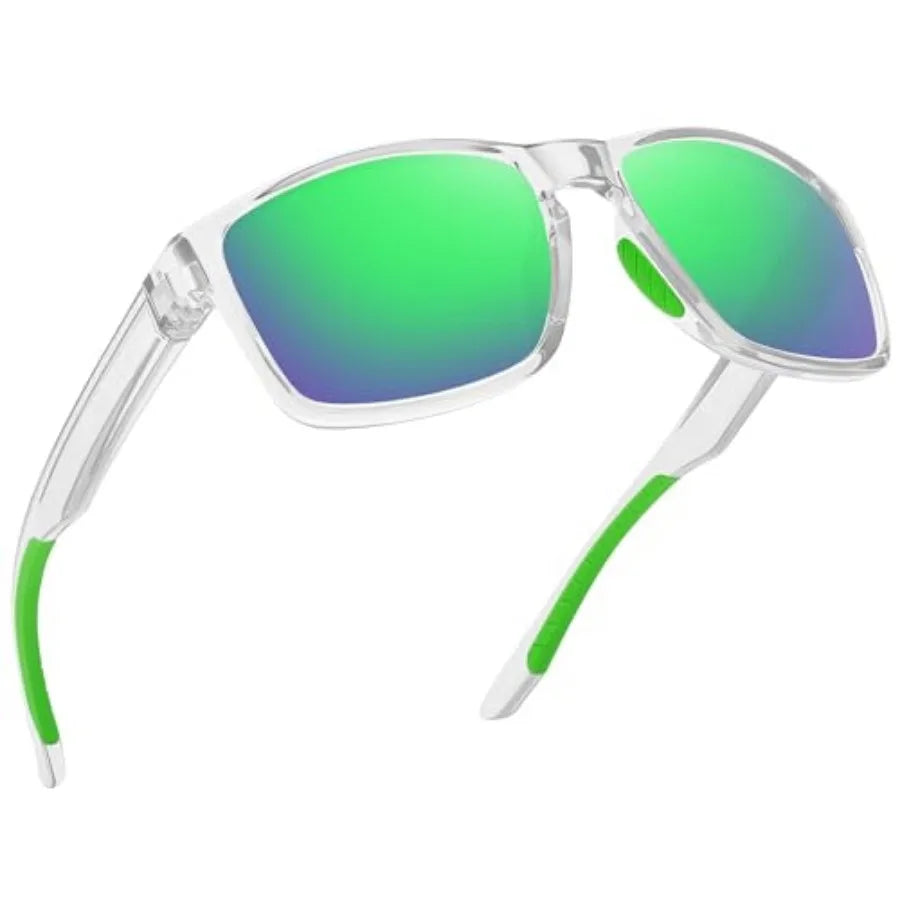 Sports Polarized Sunglasses for Men Women UV Protection Unbreakable Driving Running Fishing Hiking Sun Glasses