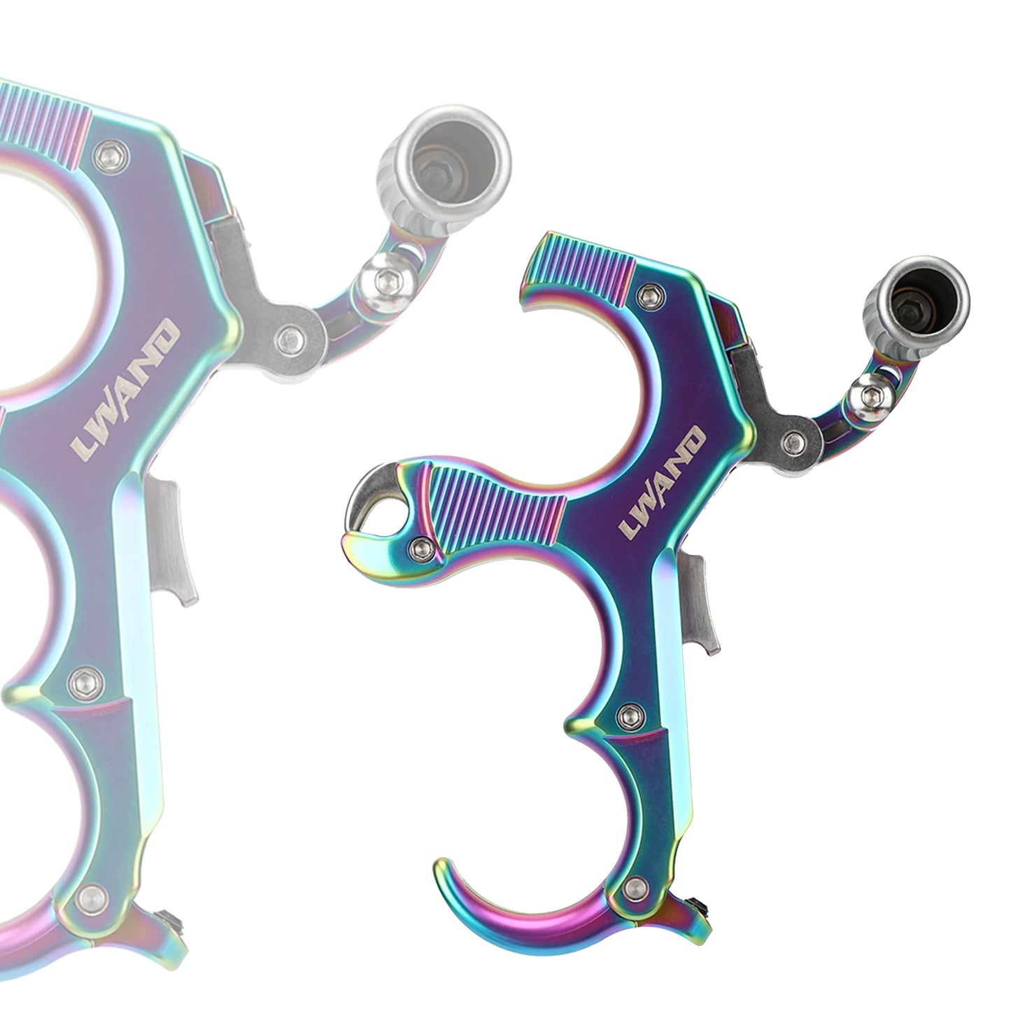 3/4 Finger Bow Release Thumb Trigger Caliper Aluminum Copper Material for Compound Bow Hunting Shooting Accessories