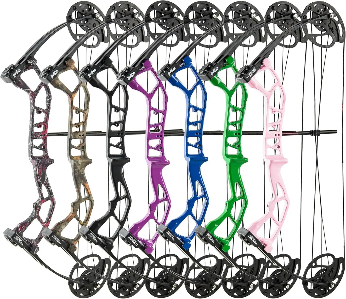 M2 Junior Compound Bow Set for Beginners, Youth & Kids, Women - 17\\"-27\\" Draw Length, 10-40Lbs Draw Weight, 290fps IBO, 2.54l