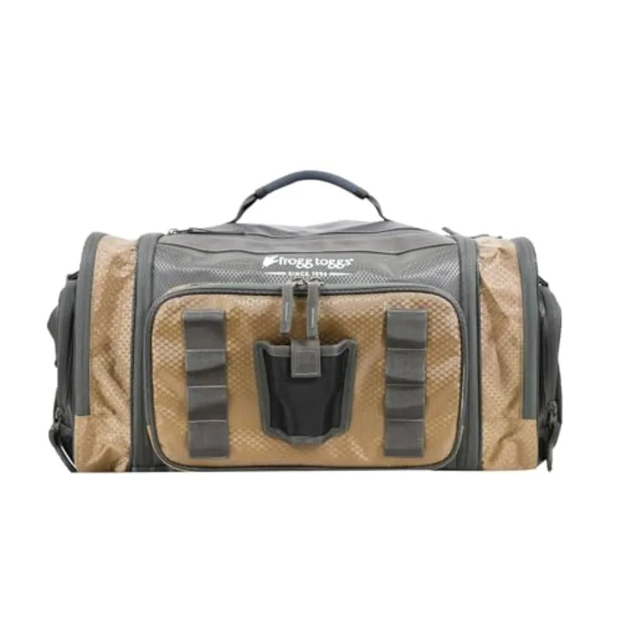 Heavy Duty Fishing Tackle Duffle Bag, Solid Brown Elements, 3700