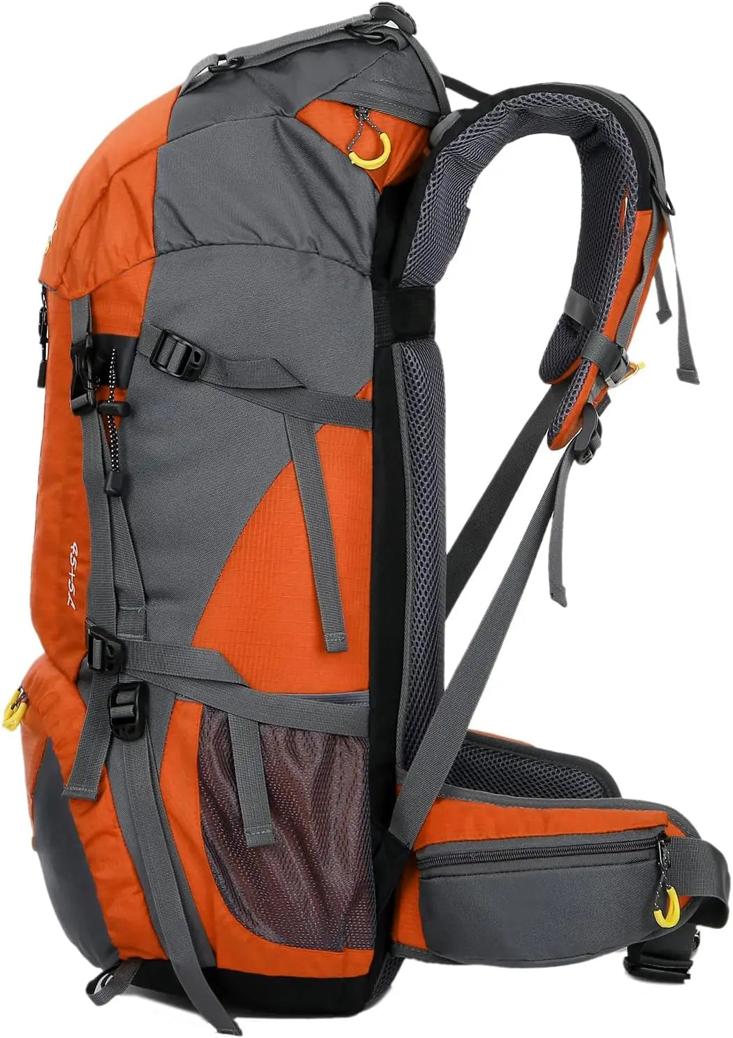 50L Expandable Hiking Backpack With Detachable Rain Cover Lightweight 45L+5L Storage Ergonomic Daypack For Trekking Mountaineering Camping Climbing Fishing Backpacking Outdoor Adventure Travel For Men Women