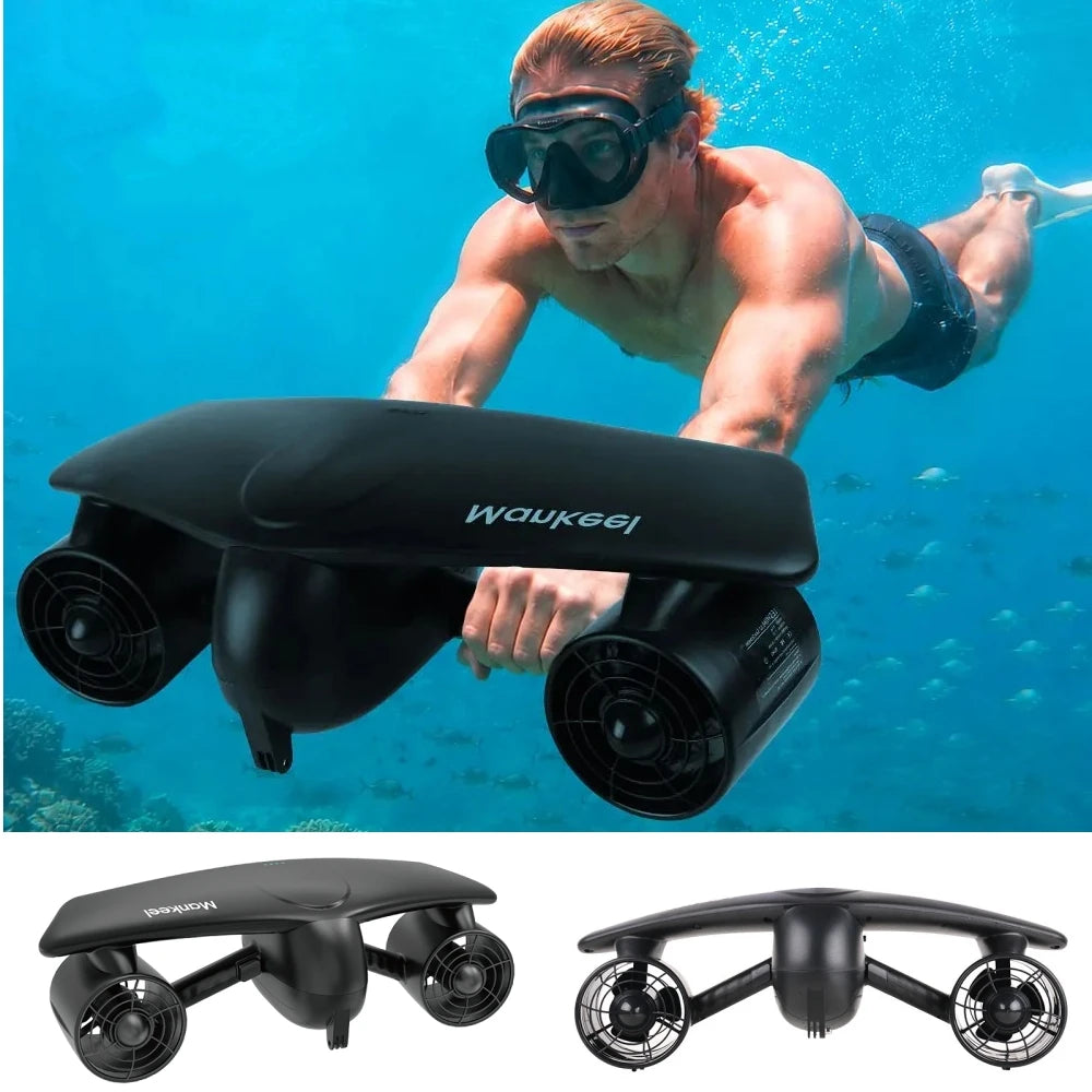 Mankeel Electric Underwater Sea Scooter 50m Waterproof 2 Speed 28lbs Thrust Diving Booster for Snorkeling Pool Adult Water Sport Summer Fun Activities
