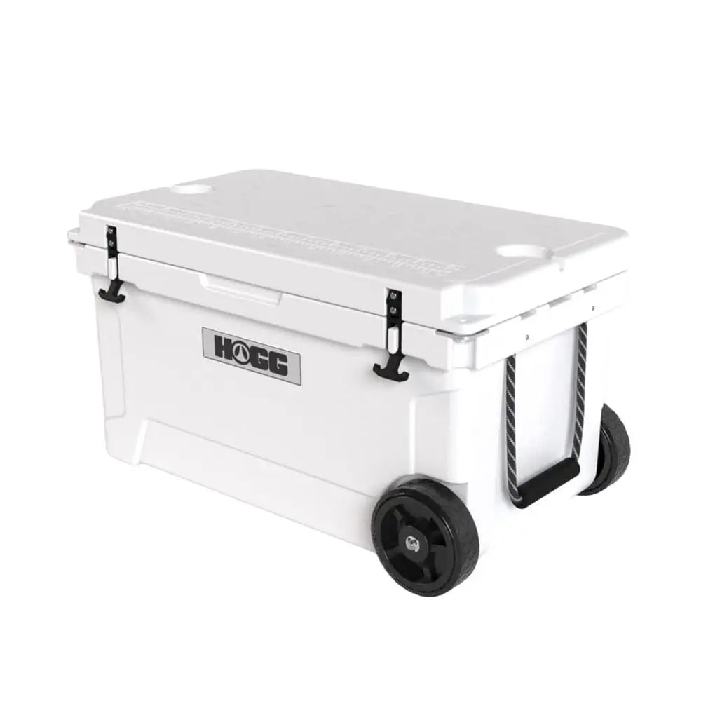 Cooler with Wheels and Handle, Wheeled Cooler, Insulated Ice Chest with Wheels and Handle for Fishing and Camping with Dry Stor