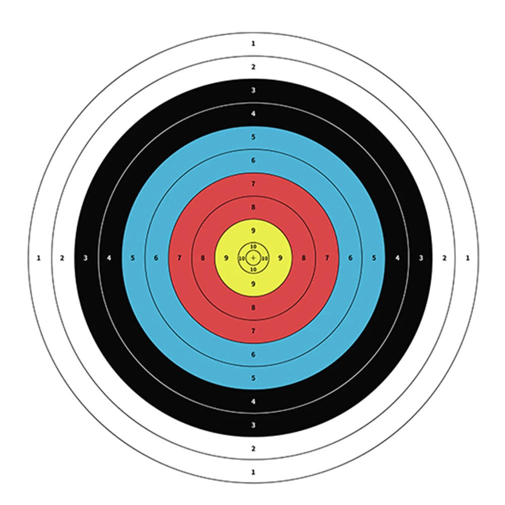 10pcs/Pack 40x40cm Archery Targets Paper Practice Bow and Arrow Targets Training Bow Arrow Darts Papers Hunting Shoot Accessorie