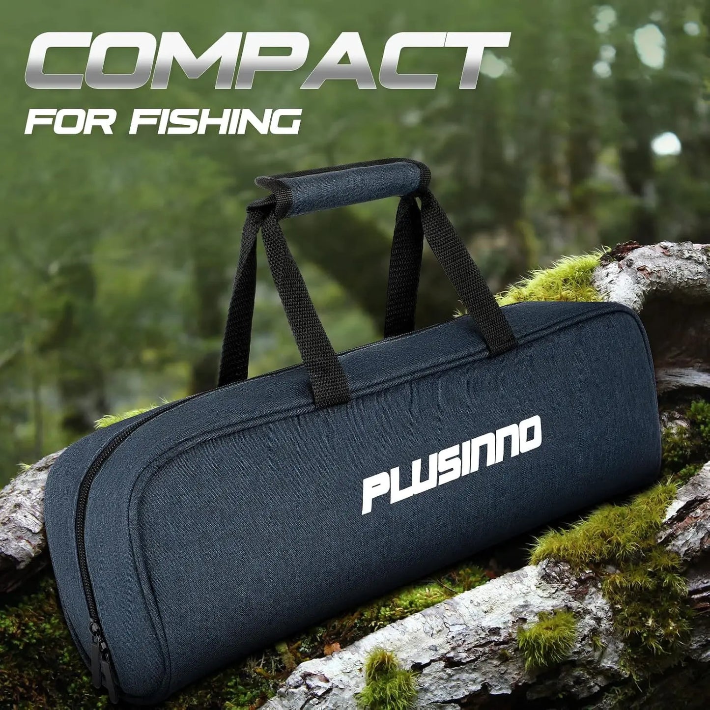 Carbon Fiber Telescopic Fishing Rod and Reel Combo Kit for Freshwater Saltwater