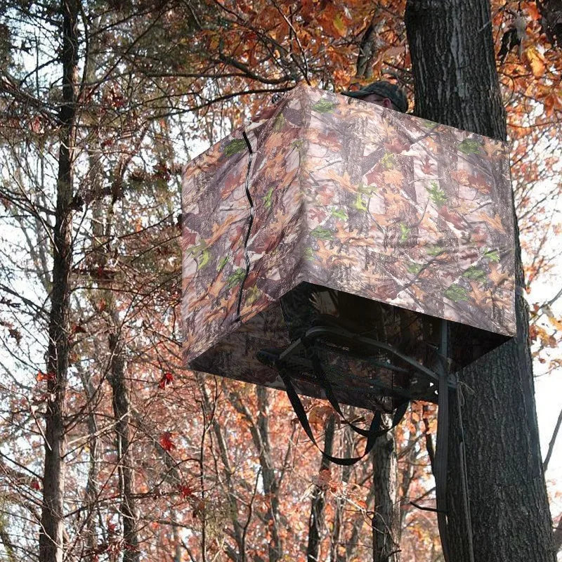 Waterproof Hunting Camouflage Blind Cover Realistic Leaf Camo Tree Stand Blind Portable Stealth Screen for Outdoor Bird Watch