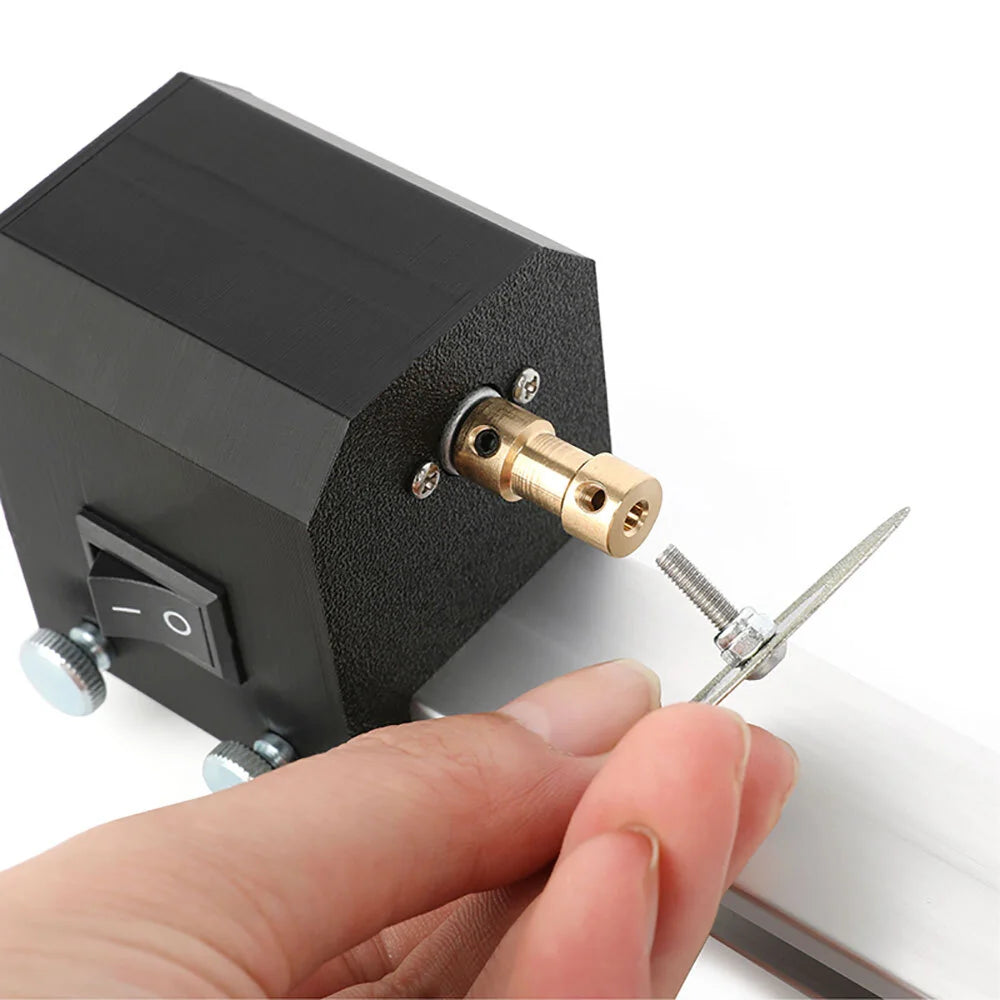 T-160 Electric Arrow Cutter Grinder All-in-One Arrow Shaft Cutting Polishing Tool Stable Cutting Base Compatible with Carbon Aluminum Tubes Professional Archery DIY Accessory for Target Shooting and Hunting Preparation