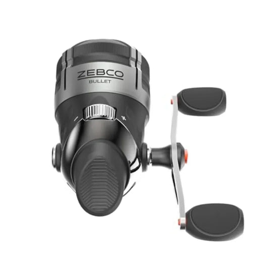 Bullet Spincast Fishing Reel with Durable AllMetal Construction and SolidBrass Pinion Gear for Reliable Performance in Freshwat