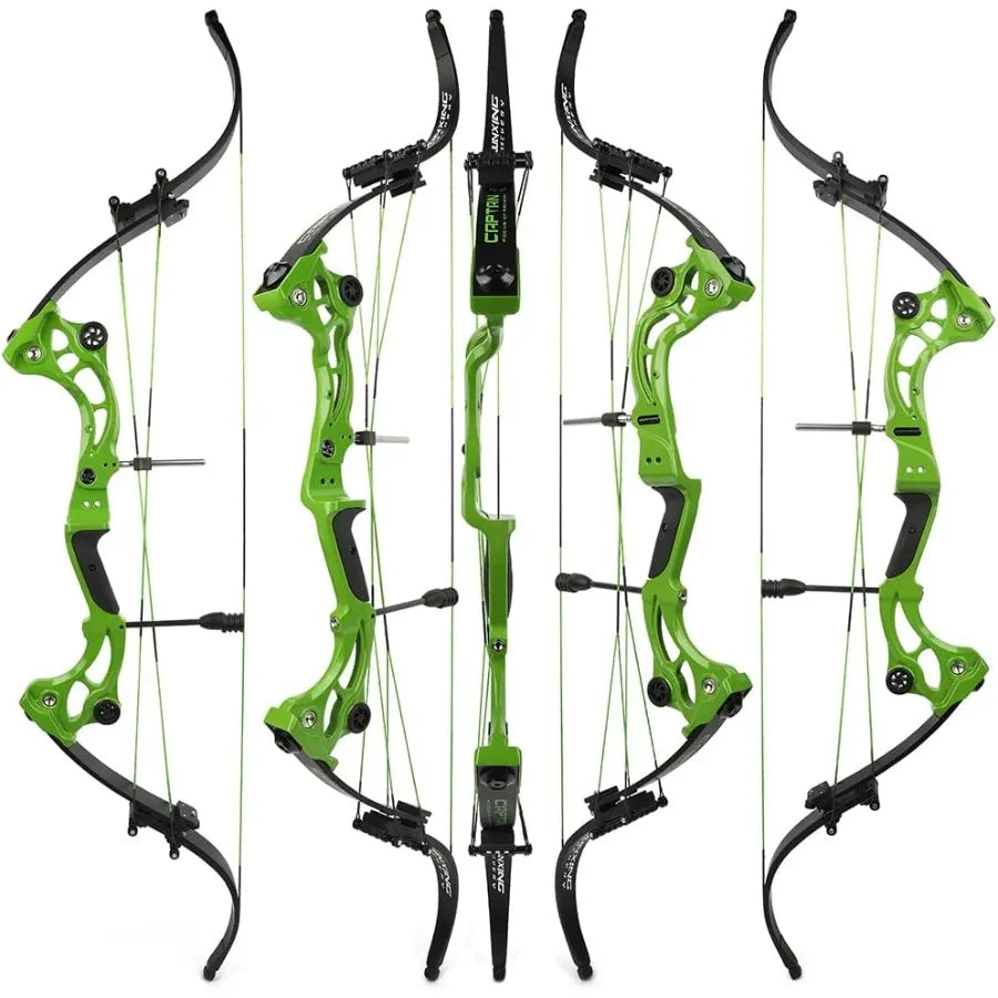 ZSHJGJR Recurve Bow American Hunting Bow 320FPS Draw Weight 4055lbs Adjustable Compound Bow Right Hand for Archery Hunting Fish