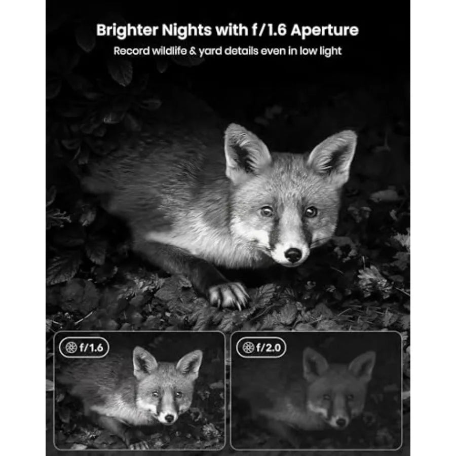 Outdoor wildlife monitoring solar trail camera with 4K UHD resolution, 64MP sensor, black IP66 housing, 0.1s motion activation,