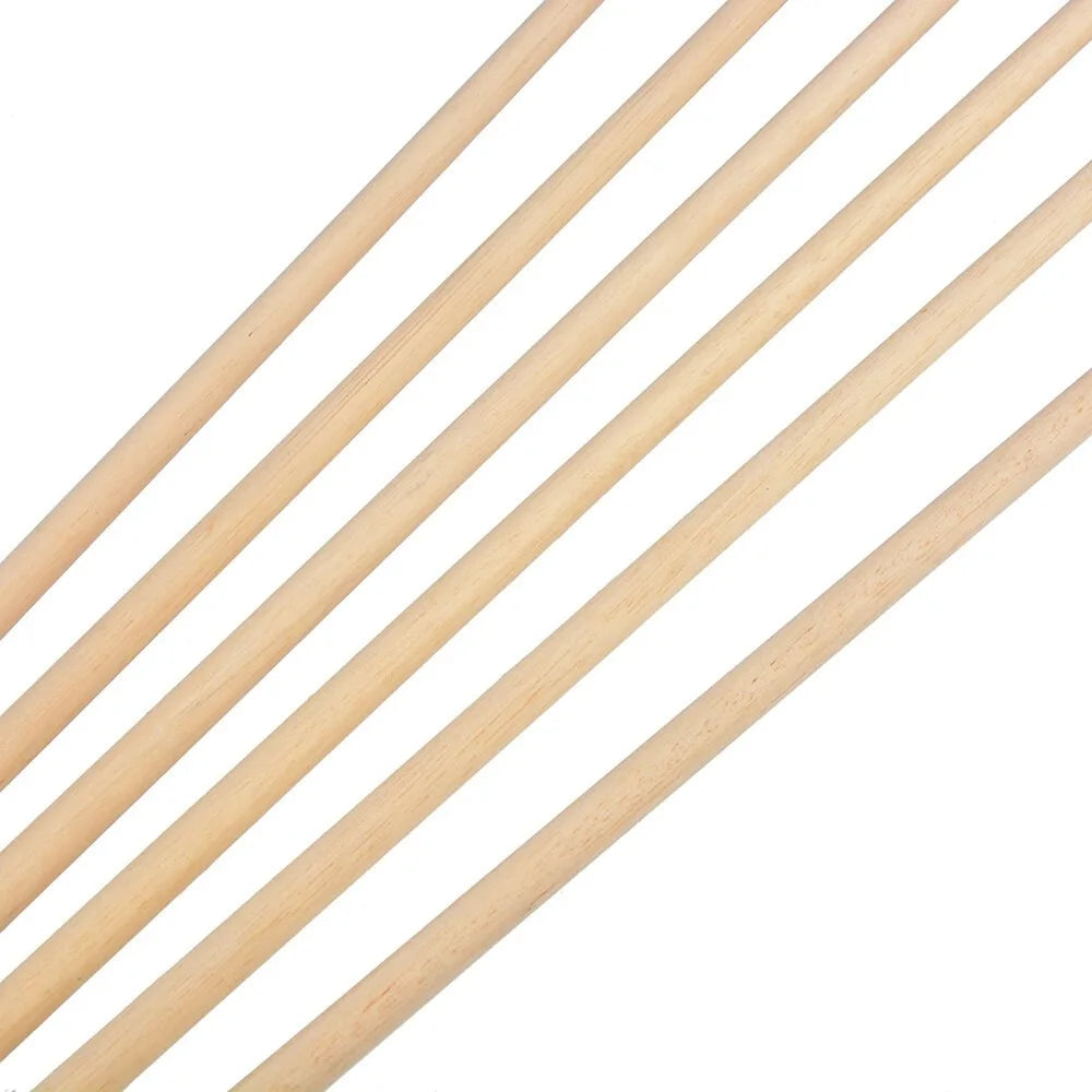 Wooden Arrows 12Pcs, 8mm Shaft with 5" Turkey Feathers, Traditional Arrows for Longbow & Recurve Bow, Ideal for Hunting, Shooting & Target Practice Accessories