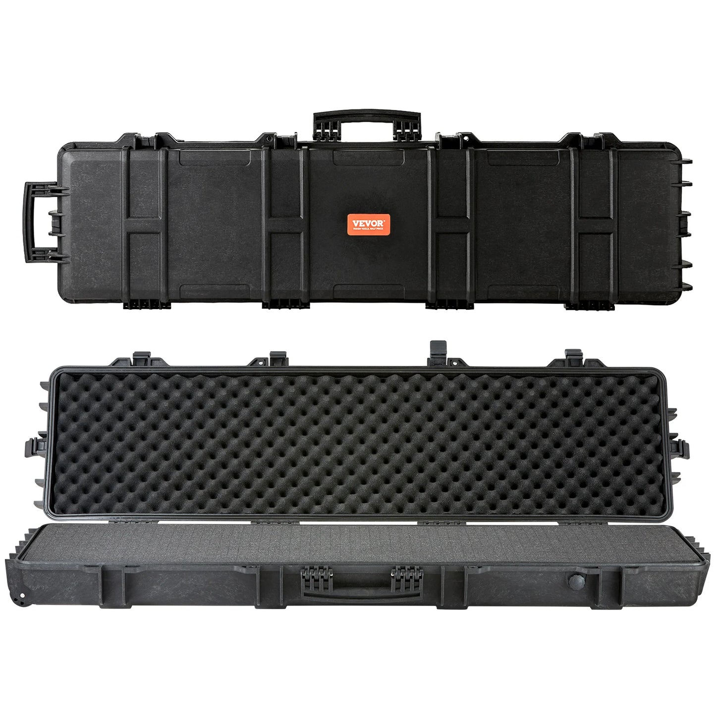 Rifle Hard Case Portable Long Gun Storage Hard Suitcase W/ Casters Shockproof Waterproof Airsoft Rifle Protective Case