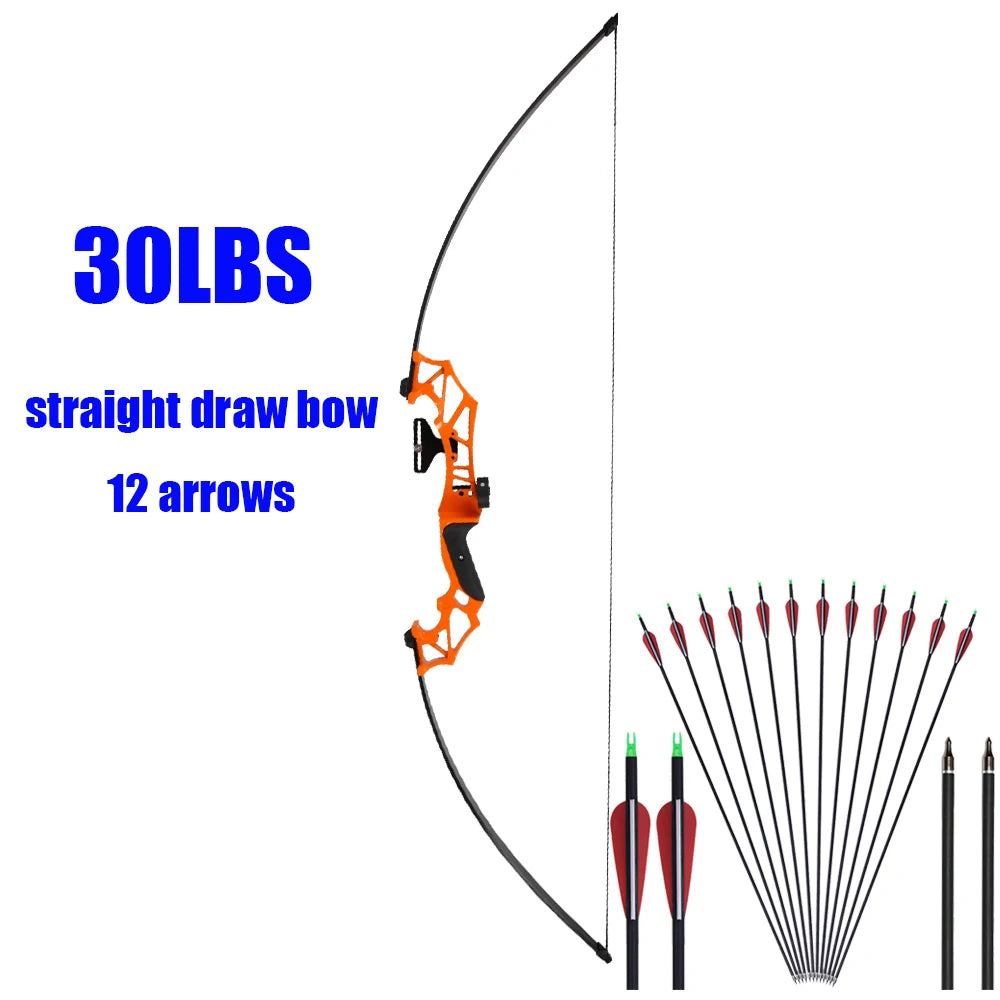 Archery recurve bow Hunting Take Down Bow 40lbs Bow for Outdoor Fishing Shooting Right Hand With Bow Accessories