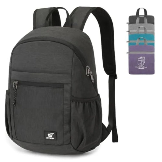 Anti Theft Hiking Backpack 18L RFID Packable Travel Daypack Lightweight Foldable Back Pack for Walking Daytrip