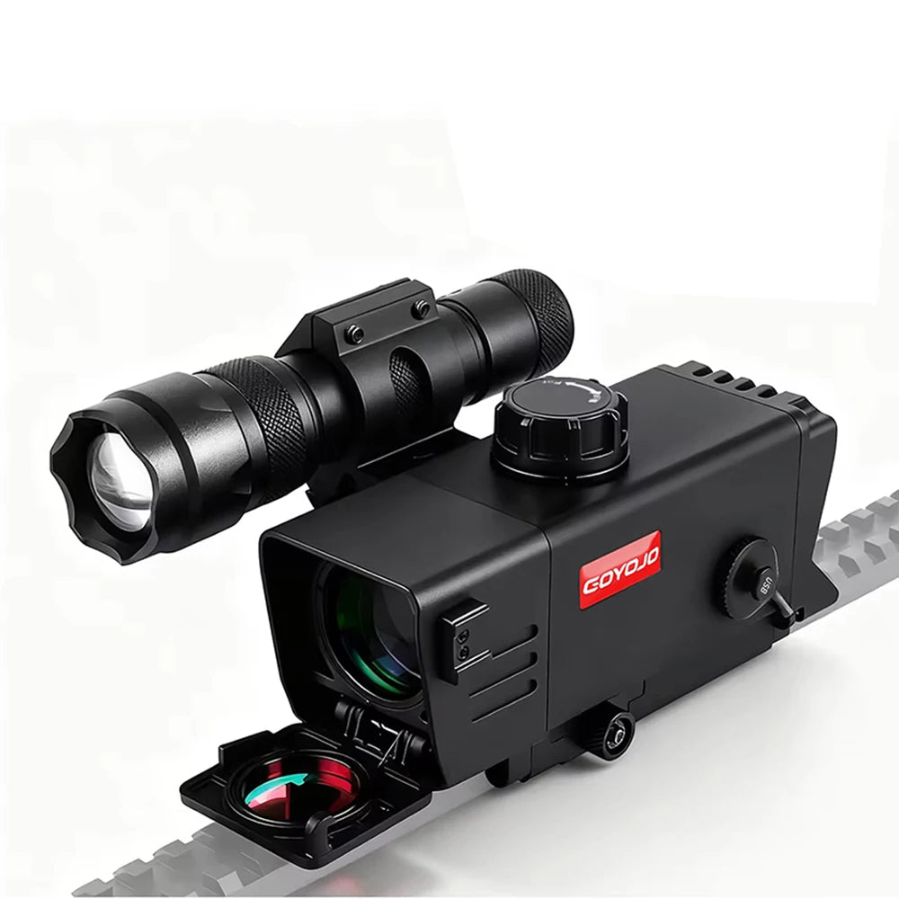 Digital Night Vision Scope 3.5X Optical 7X Digital Zoom, Audio & Video Recording Day/Night Hunting Sight with 850nm IR Illuminat