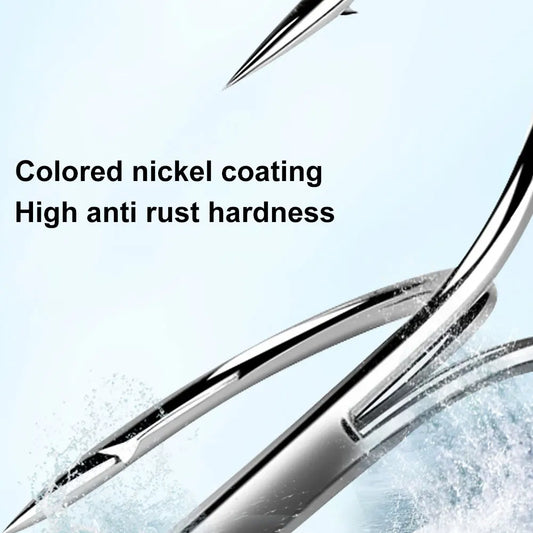 High Carbon Steel Treble Hook 5 Colors Triple Fishing Hook Barbed Sharp Triple Hook for Saltwater Freshwater Fishing