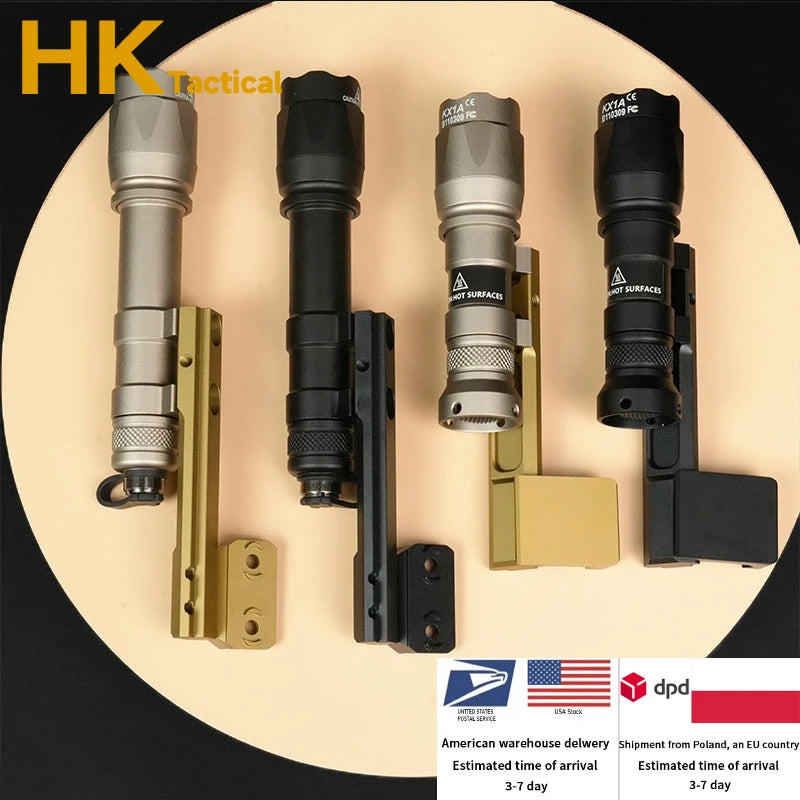 SF M600 M300 Series Tactical Flashlight M600B M300B LED White Light Fit 20MM Rail Rifle Scout Light 500 LM Outdoor Flashlight