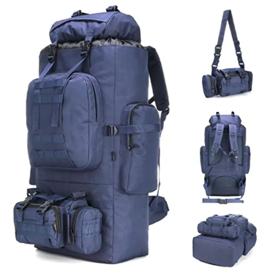 100L Camping Hiking Backpack Molle Rucksack Military Camping Backpacking Daypack