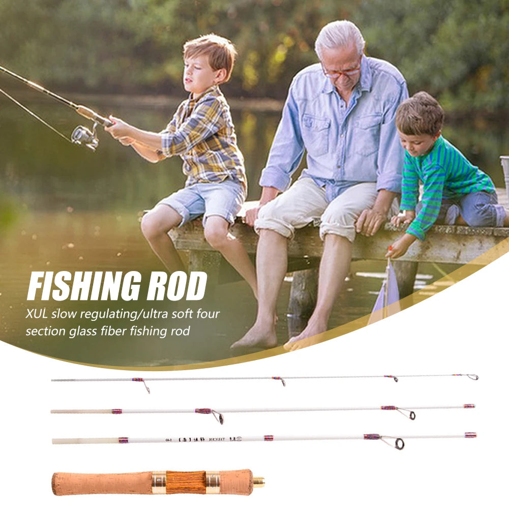 Soft Hand Fishing Pole Mini Telescopic Fishing Rod Rotatable Portable Ultra-light Outdoor Accessories for Stream Freshwater