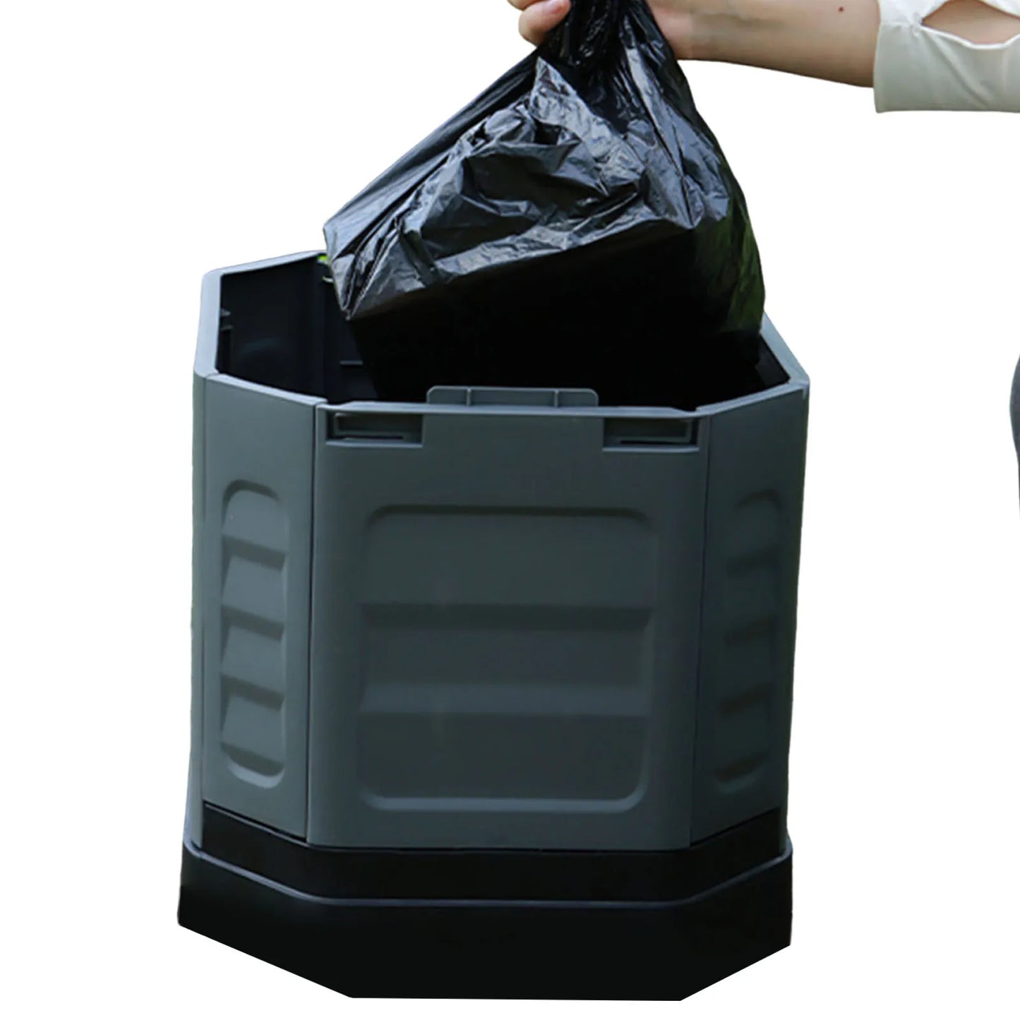 Folding Portable Toilet Reusable Collapsible Toilets with Lid Emergency Toilets for Adults Travel Outdoor Hiking Trips Beach