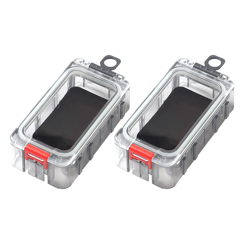 1-4Pcs Expandable Fishing Tackle Box Fishing Tool Box with Magnetic Function Fishing Hardware Toolbox Luminous Fishing Accessory