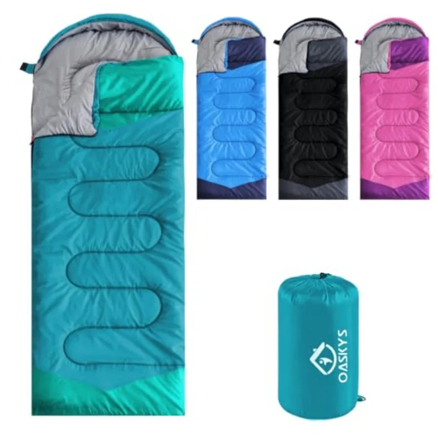 Camping Sleeping Bag Warm and Cool Weather Summer Spring Fall Lightweight Waterproof for Adults Camping Gear Equipment, Traveli