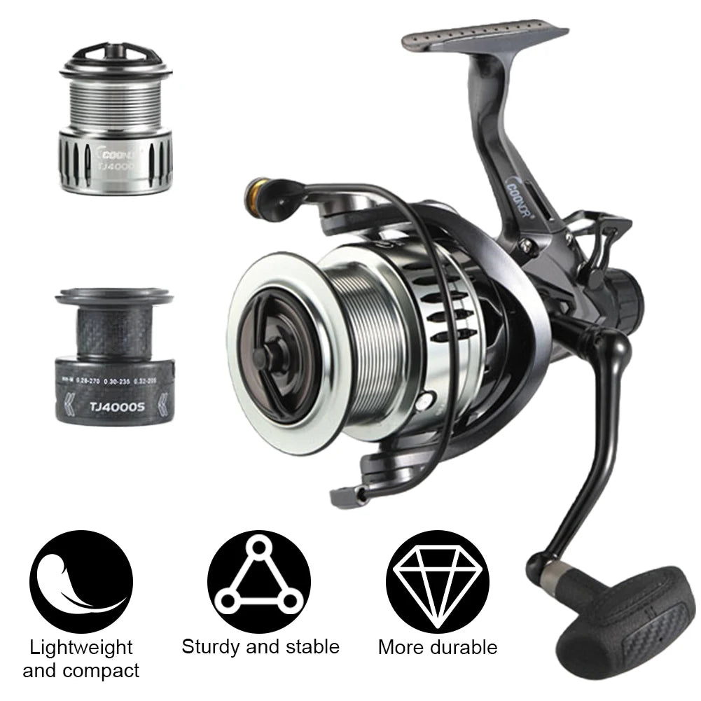 Spinning Fishing Reel Metal Fishing Reel Spool Fishing Reel  Carp Fishing Reel Fishing Tackle Carp Fishing Accessory
